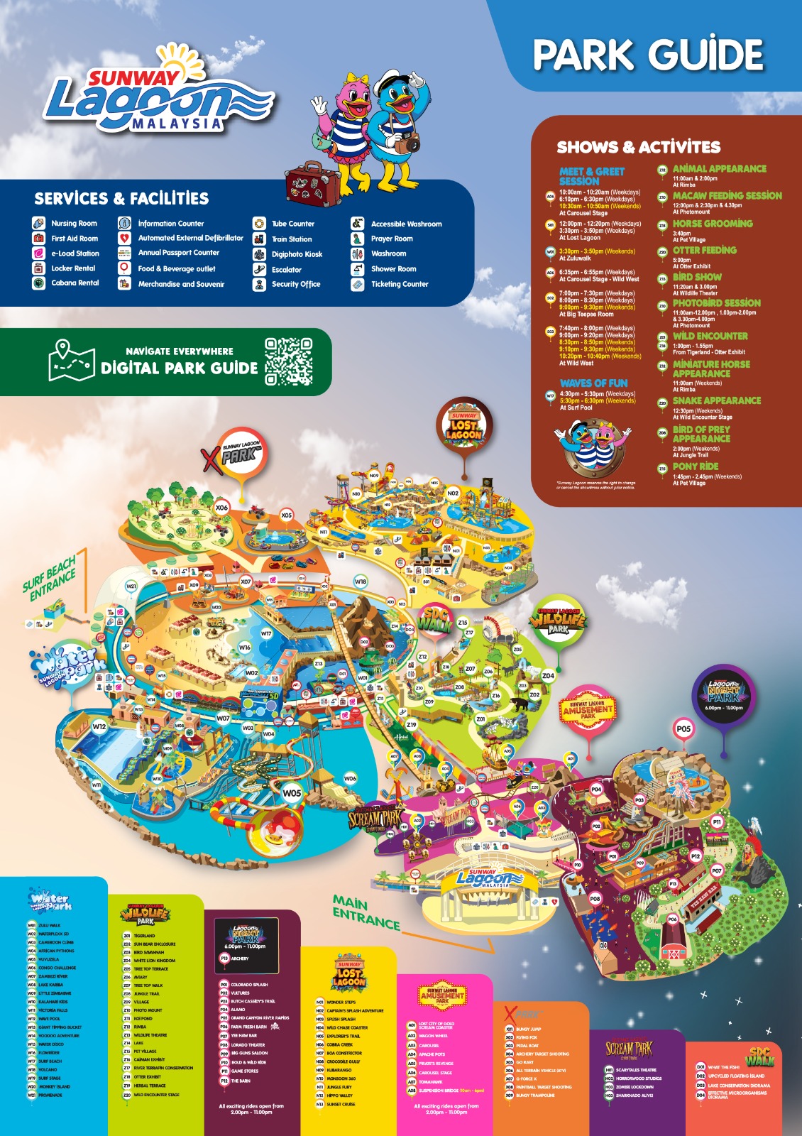 Lagoon Park Map Sunway Lagoon Park Map 