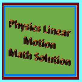 Physics Linear Motion Math Solution - Premium Gradient Image Gallery - Ultra HD