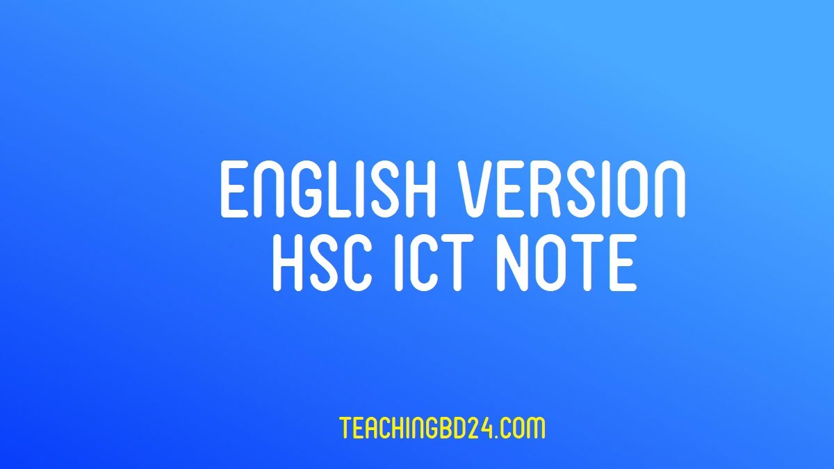 English Version Hsc Ict Note Chapter 6 - Light Arts - Premium 8K Collection