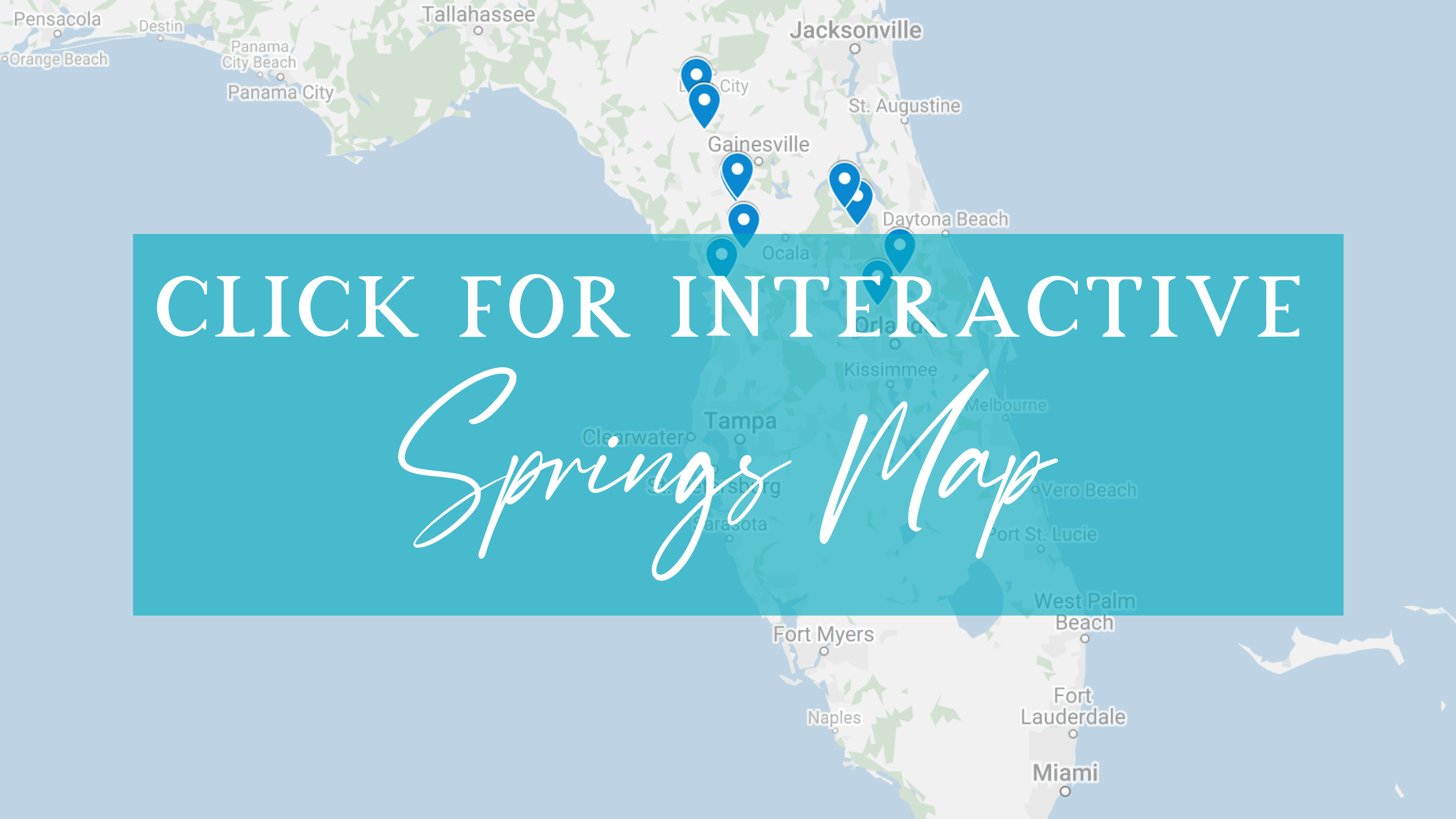 Florida Natural Springs The Ultimate Guide Tea N Sea Travel Travel Springs Map 