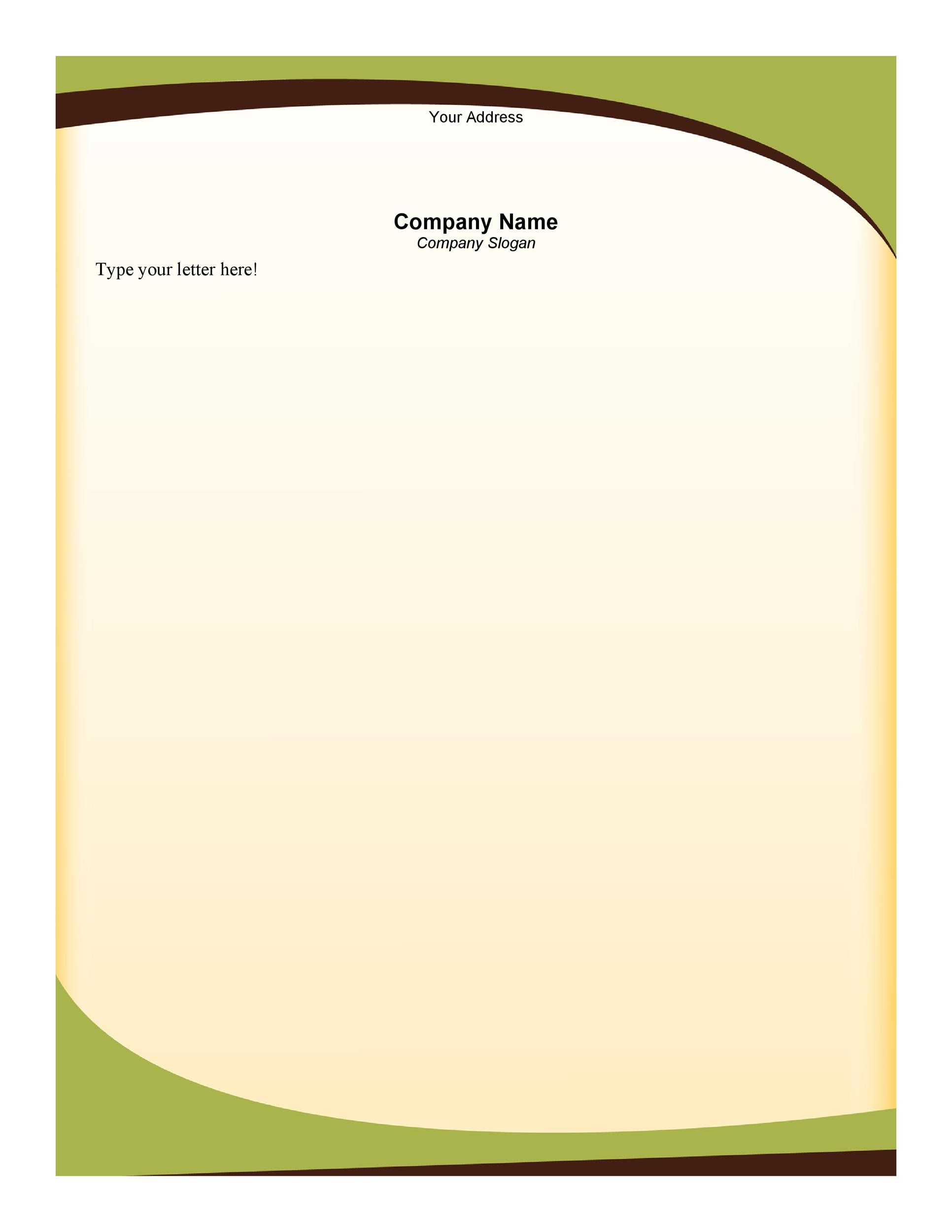 Letterhead Sample Template Best Ppt Template Download