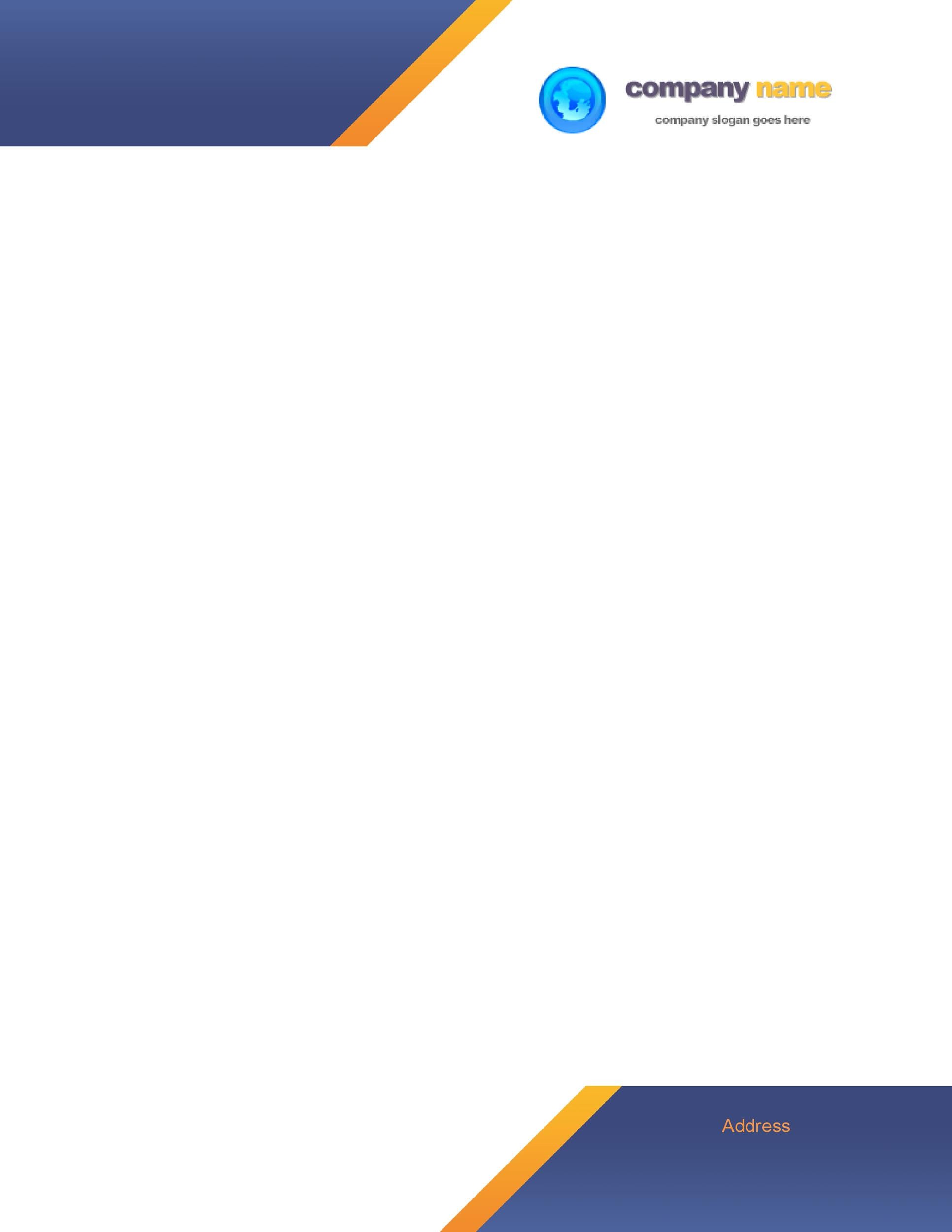 Letterhead Sample Template Best Ppt Template Download