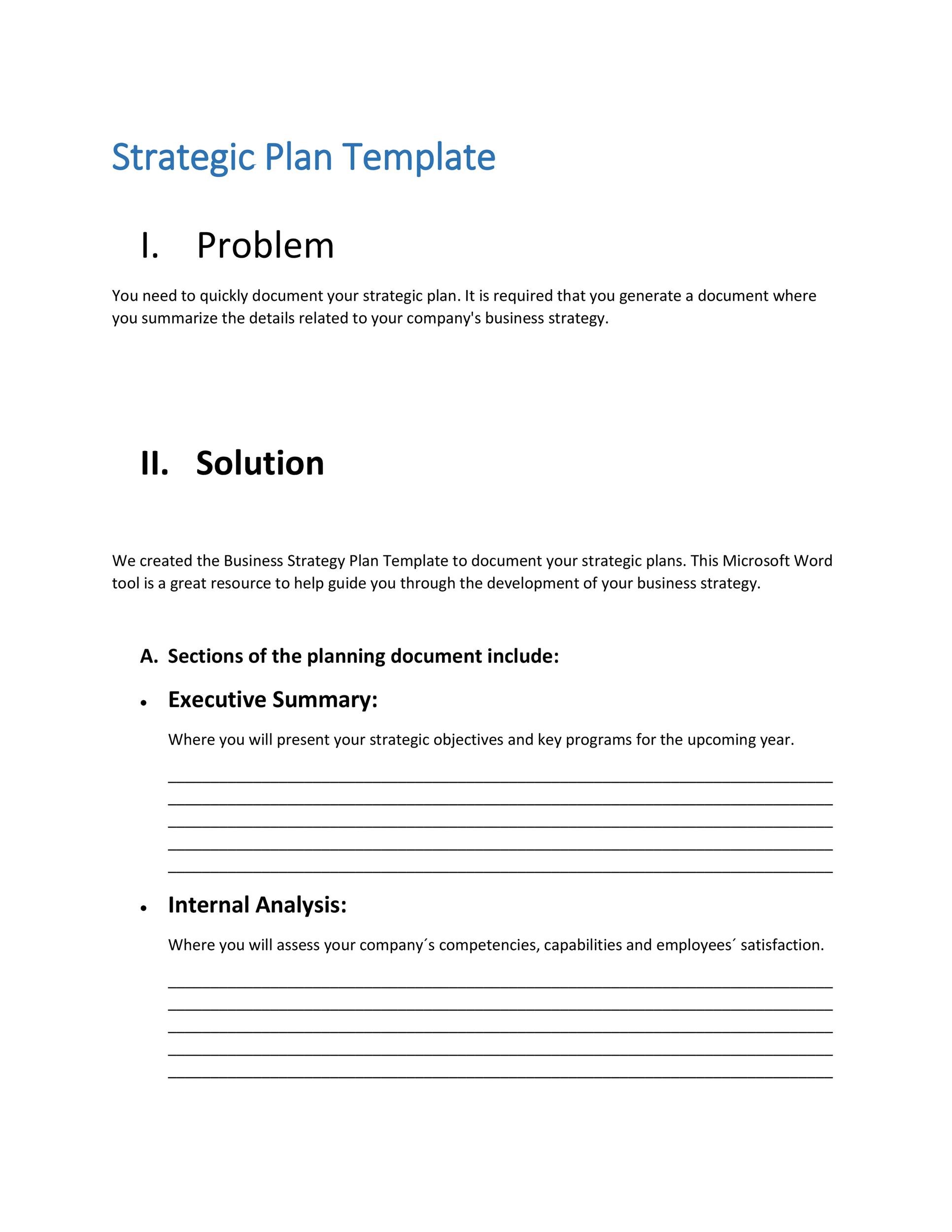 Business Development Plan Template