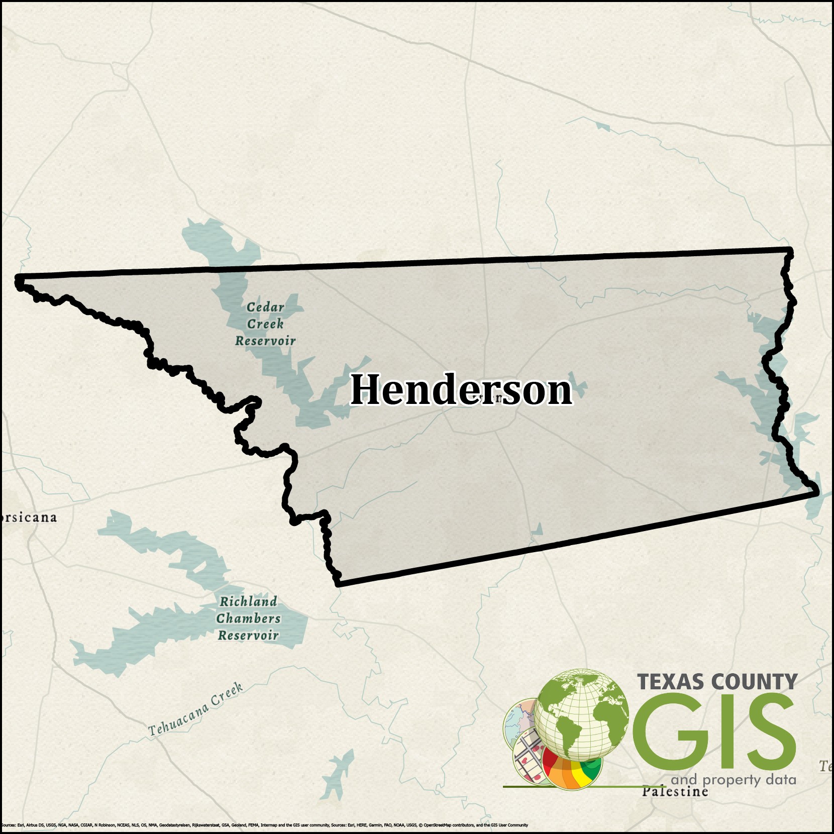 Henderson County GIS Shapefile And Property Data Texas.