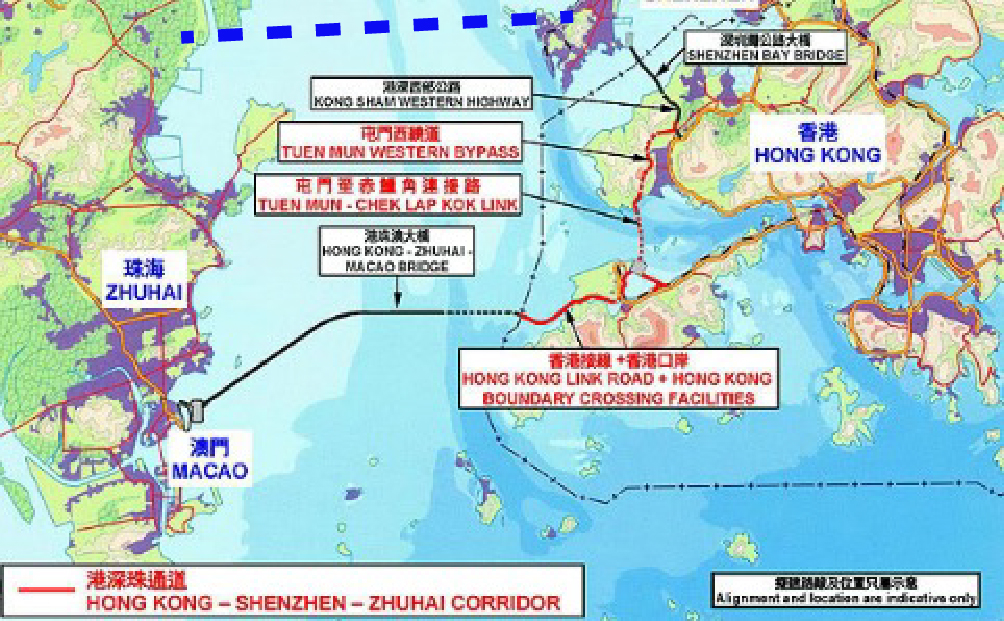 pic Map Hong Kong Zhuhai Macau Bridge the proto city