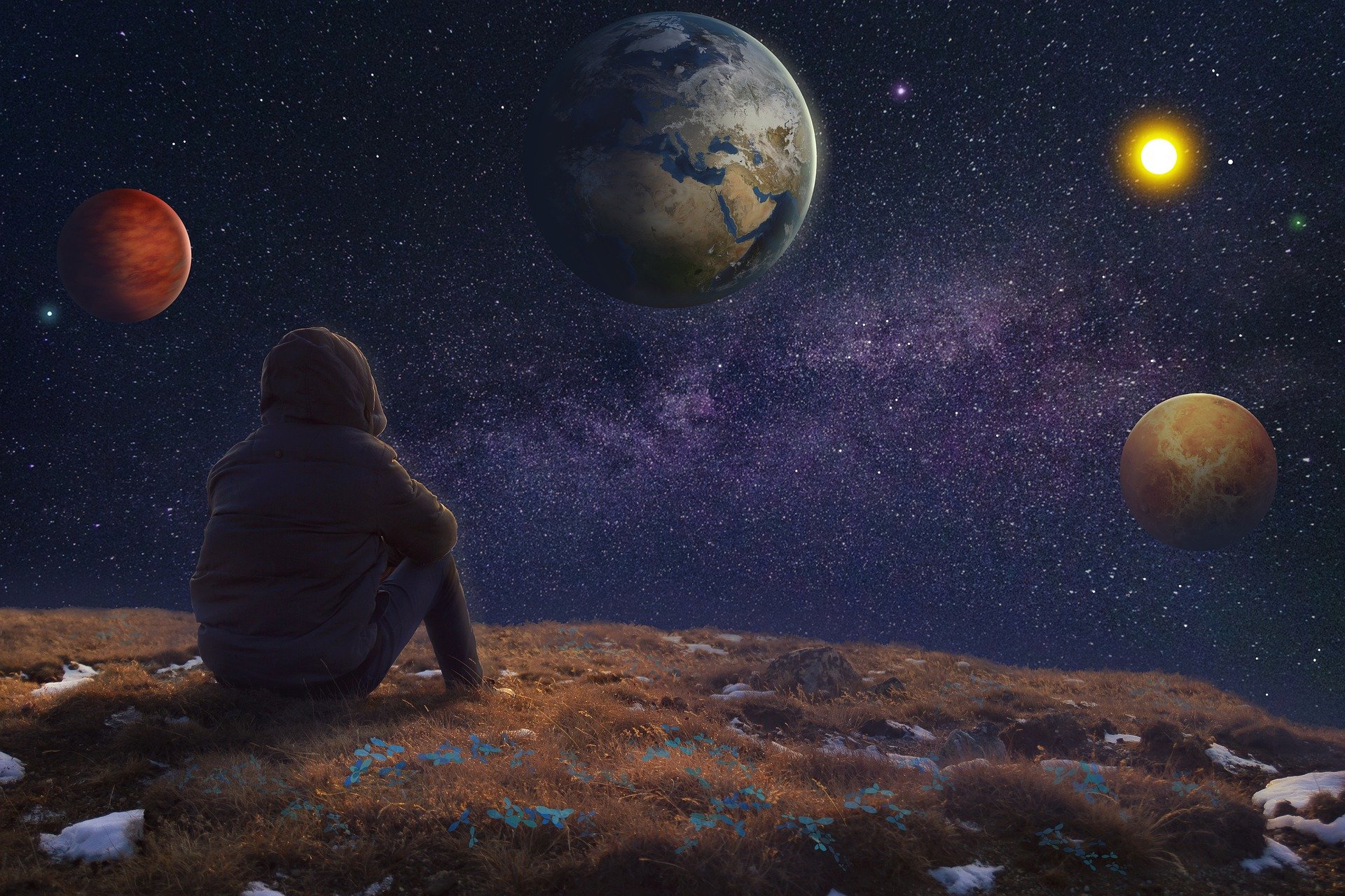 Simulating Orbiting Planets In A Solar System Using Python - Professional 4K Colorful Illustrations | Free Download