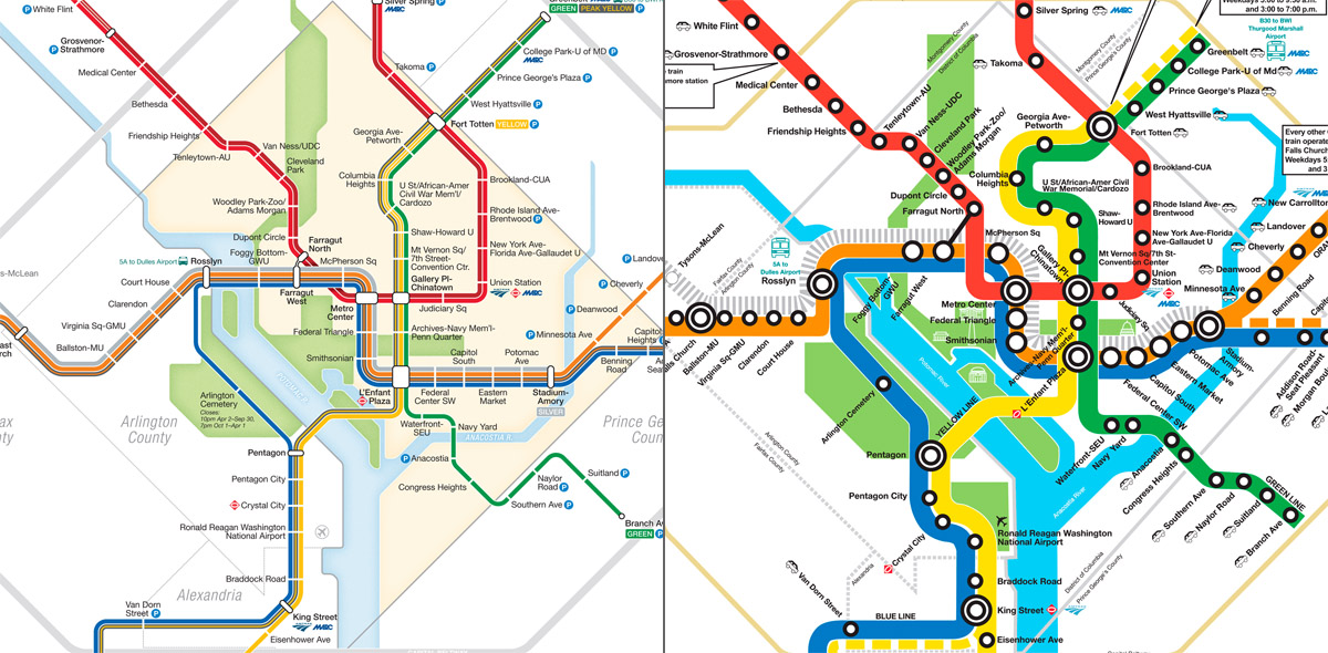 Transit Maps Plus A Change Washington D C Style 