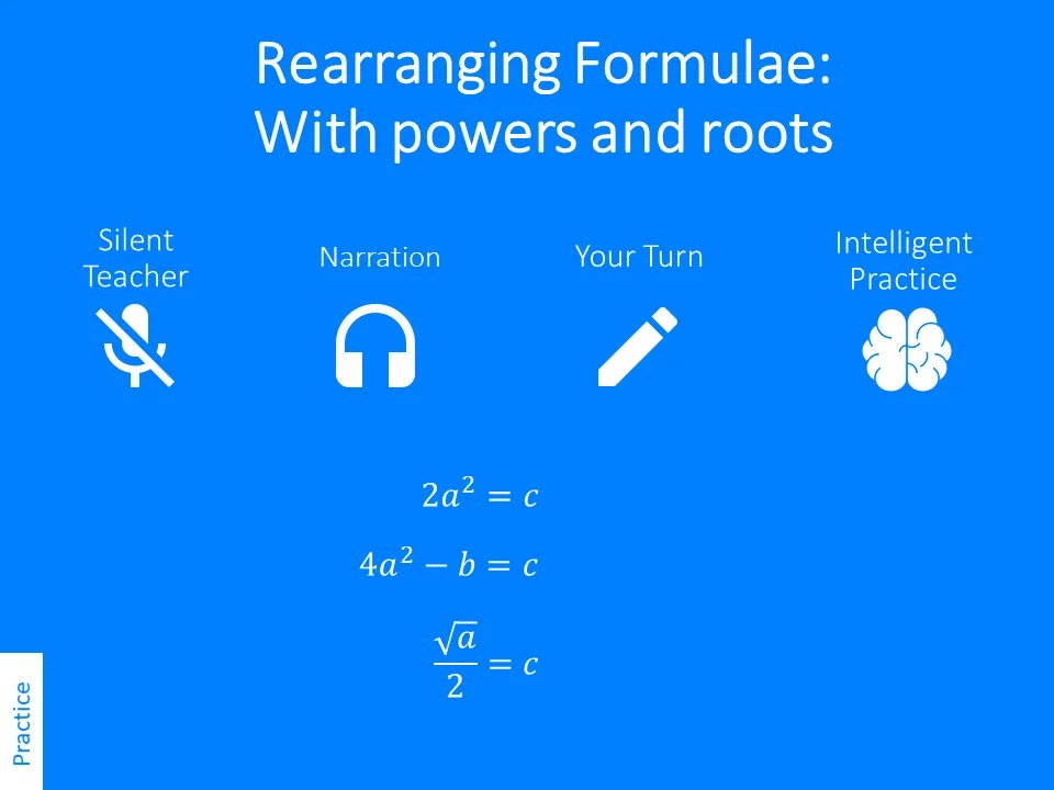 Solving quadratic equations by rearranging and taking square roots answer key