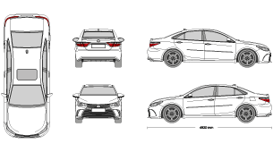 Toyota camry vehicle template