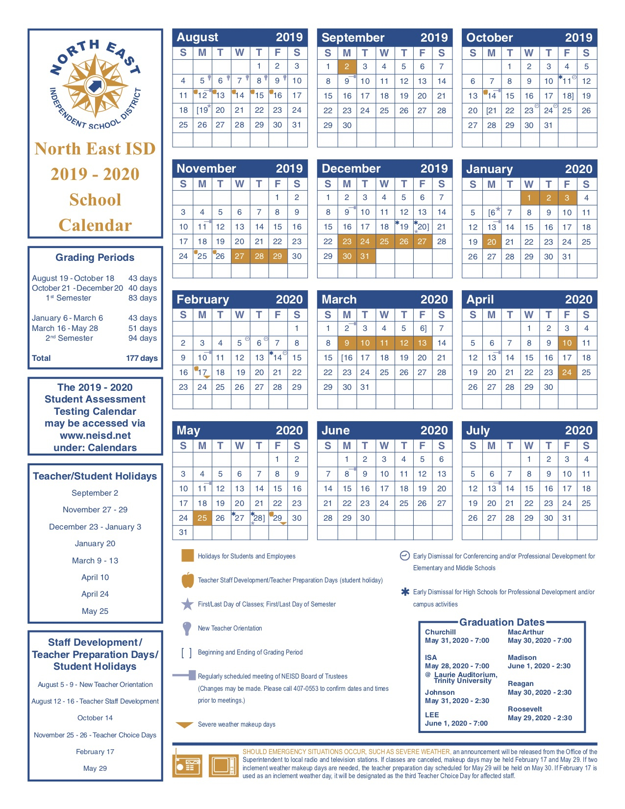 Neisd calendar 2022