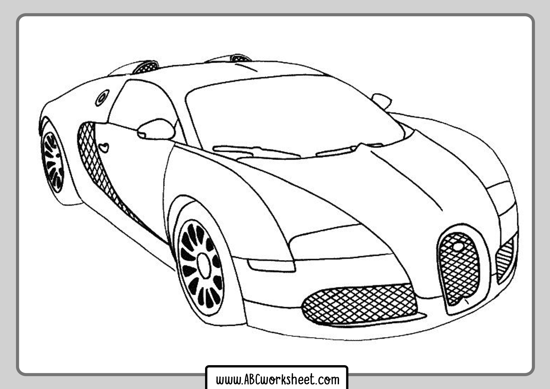 Race car coloring pages
