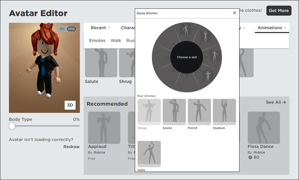How To Use Emotes In Roblox R14 2 