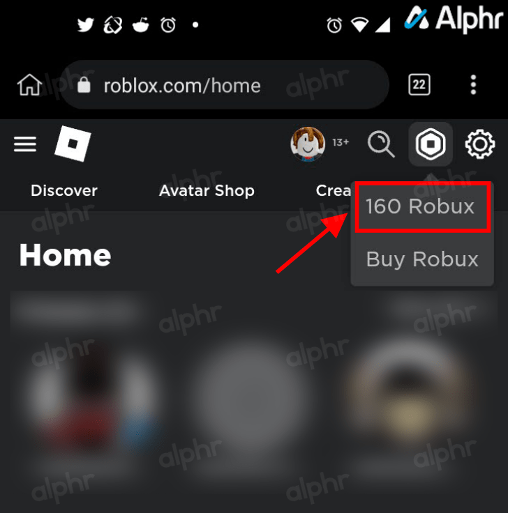 How To View Purchase History In Roblox Roblox Android View Robux Purchase History 0006 