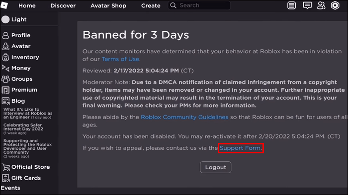 How To View Banned Accounts In Roblox 13 Copy 21 