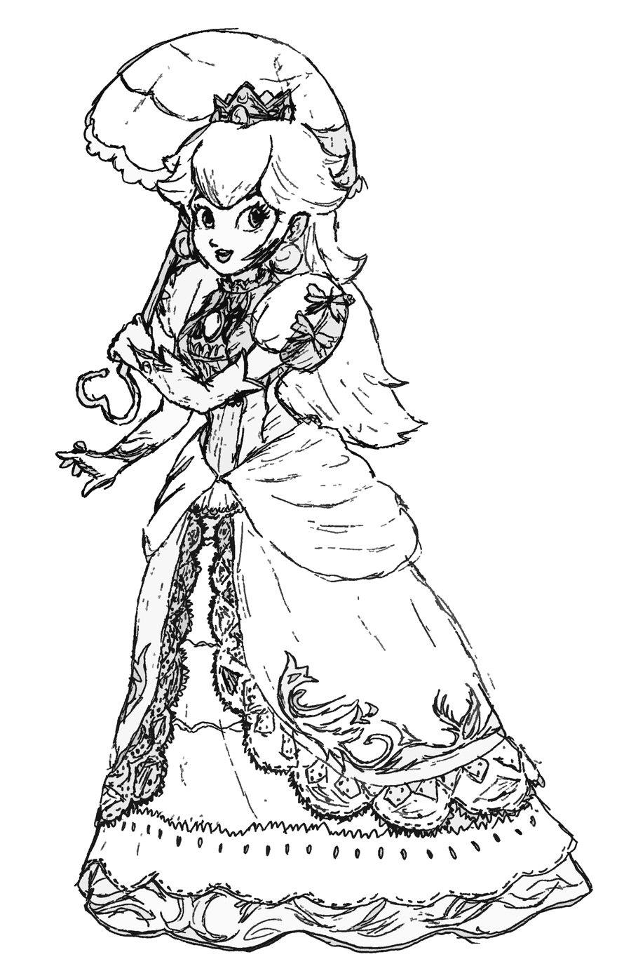 picture Printable Princess Rosalina Coloring Pages princess peach daisy and rosalina coloring pages