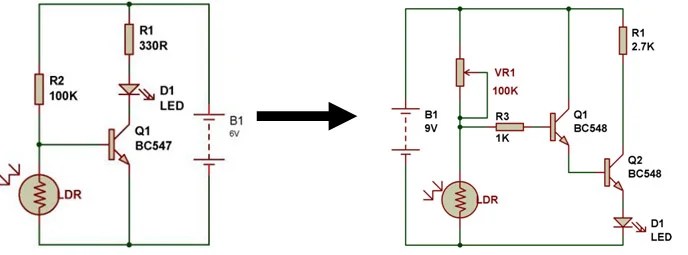 Am Receiver From Dark Sensor Buildcircuit Com