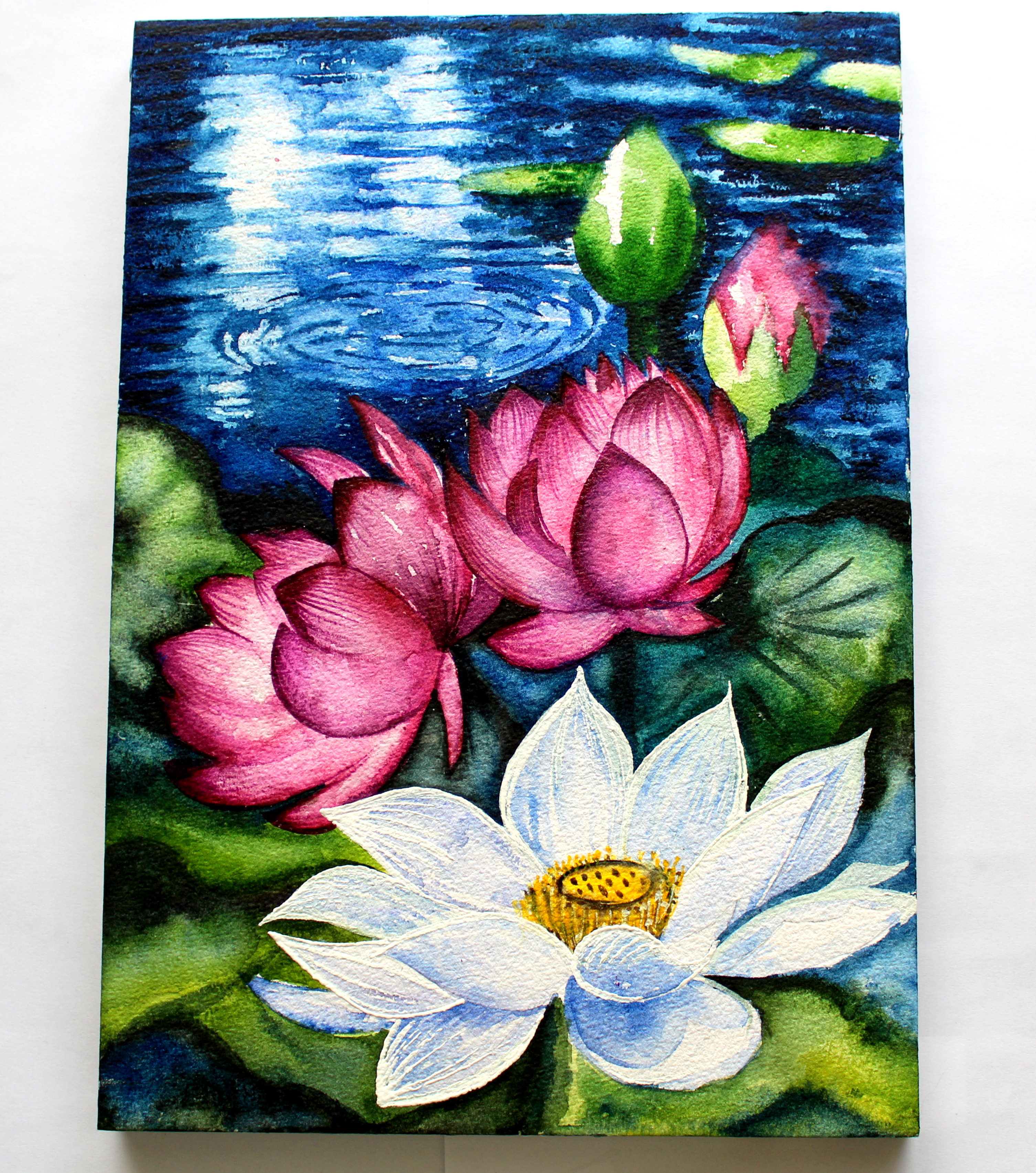 pic Beginner Lotus Flower Painting Easy lotus flower painting simple painting inspired