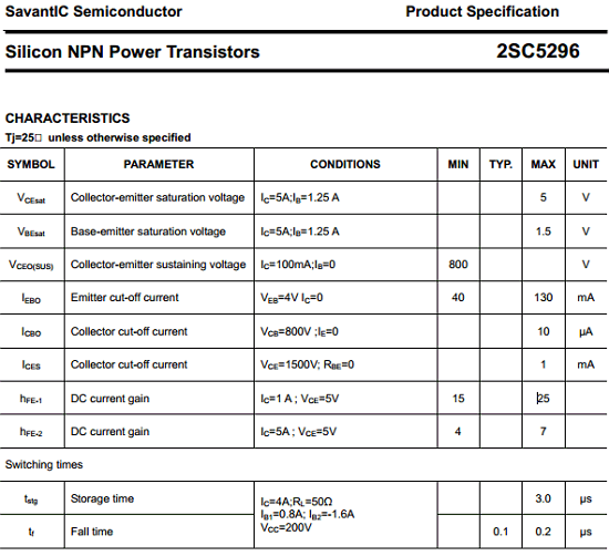 Transistor Mx C5296 2sc5296 C5296 Npn Transistor 1500v 8a