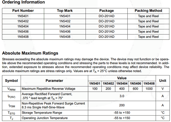 Datasheet Of Diode 1n5408 1n5408 Datasheet Pdf Micro
