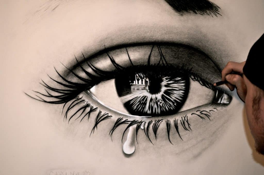 picture Easy Sad Drawings Of Eyes drawing skill