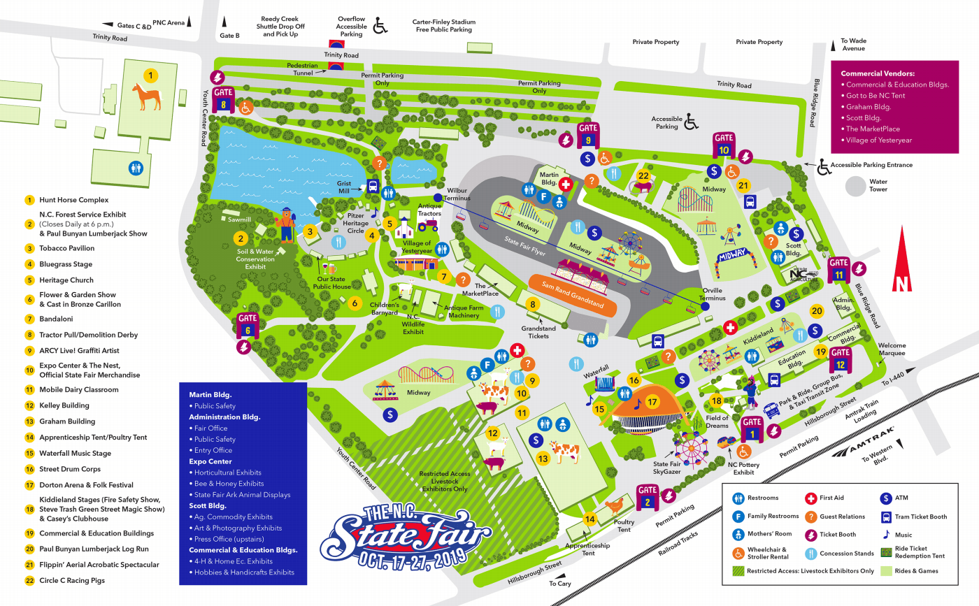 NC State Fair Map Explore Raleigh NC State Fair Map 