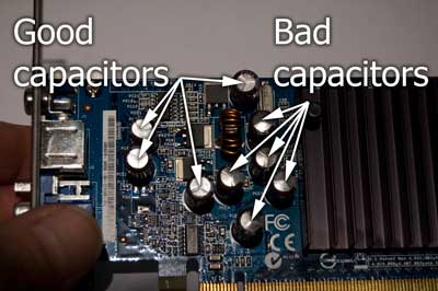 Bad Capacitor Symptoms Pc Capacitor Plague Diagnosing A