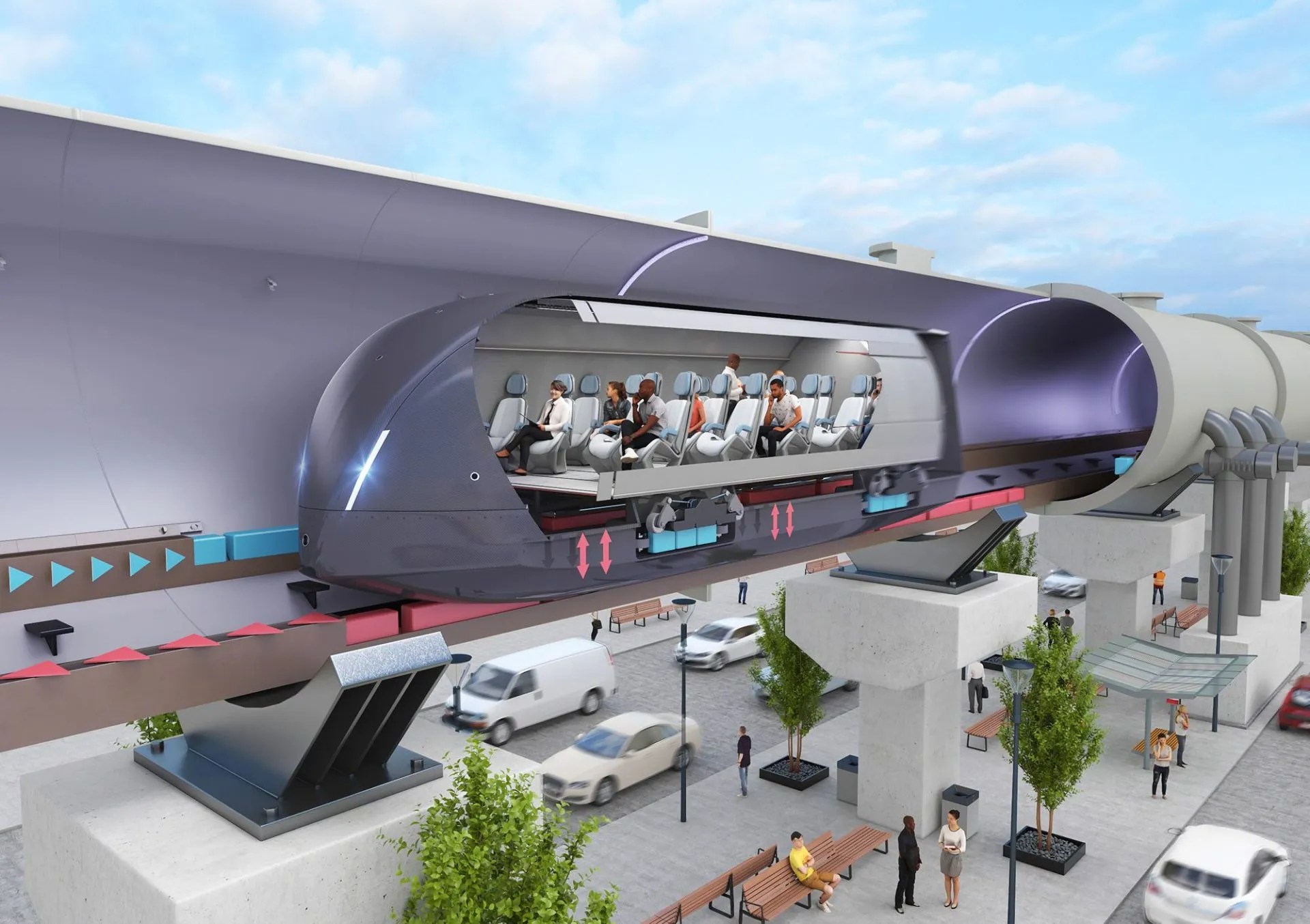 Here Is How Hyperloop Will Work Theoretically - Premium City Pattern Gallery - High Resolution