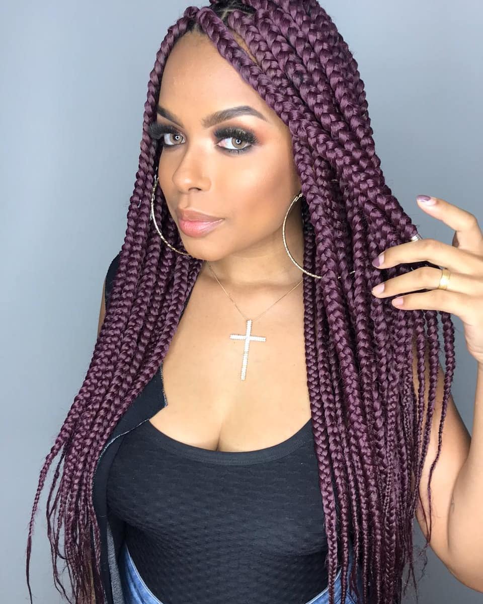 picture Box Braids With Color For Kids 30 trendy box braids styles stylists