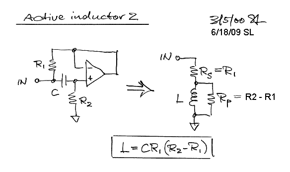 Op Active Inductor Differentiator Gyrators Especially