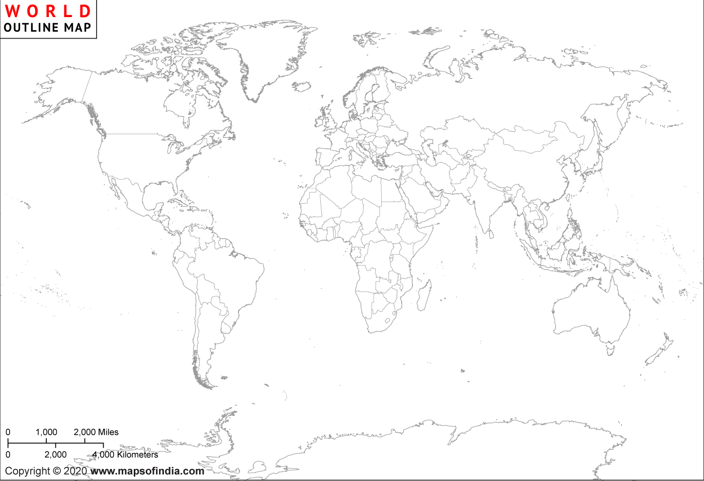 Printable World Political Map Blank Printables Templates Free World Outline Map Large 