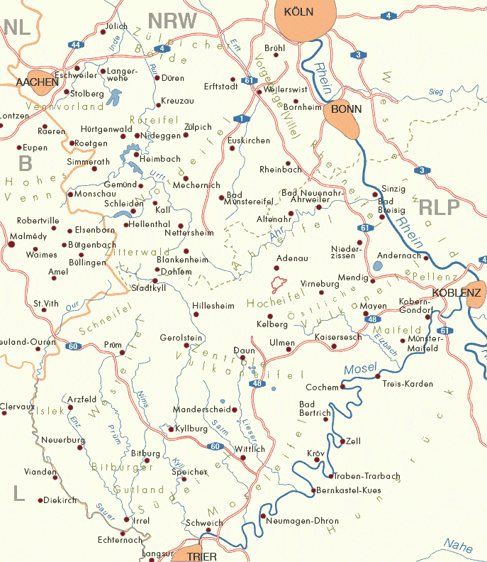 Eifel map