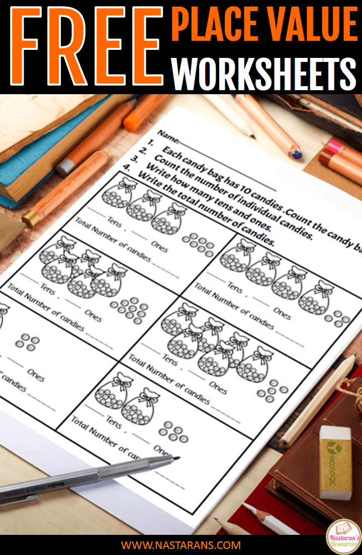 Place value worksheets 1st grade