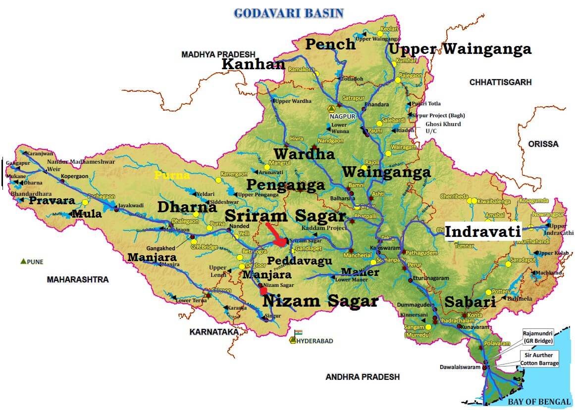 pics Godavari And Krishna River In India Map pmf ias
