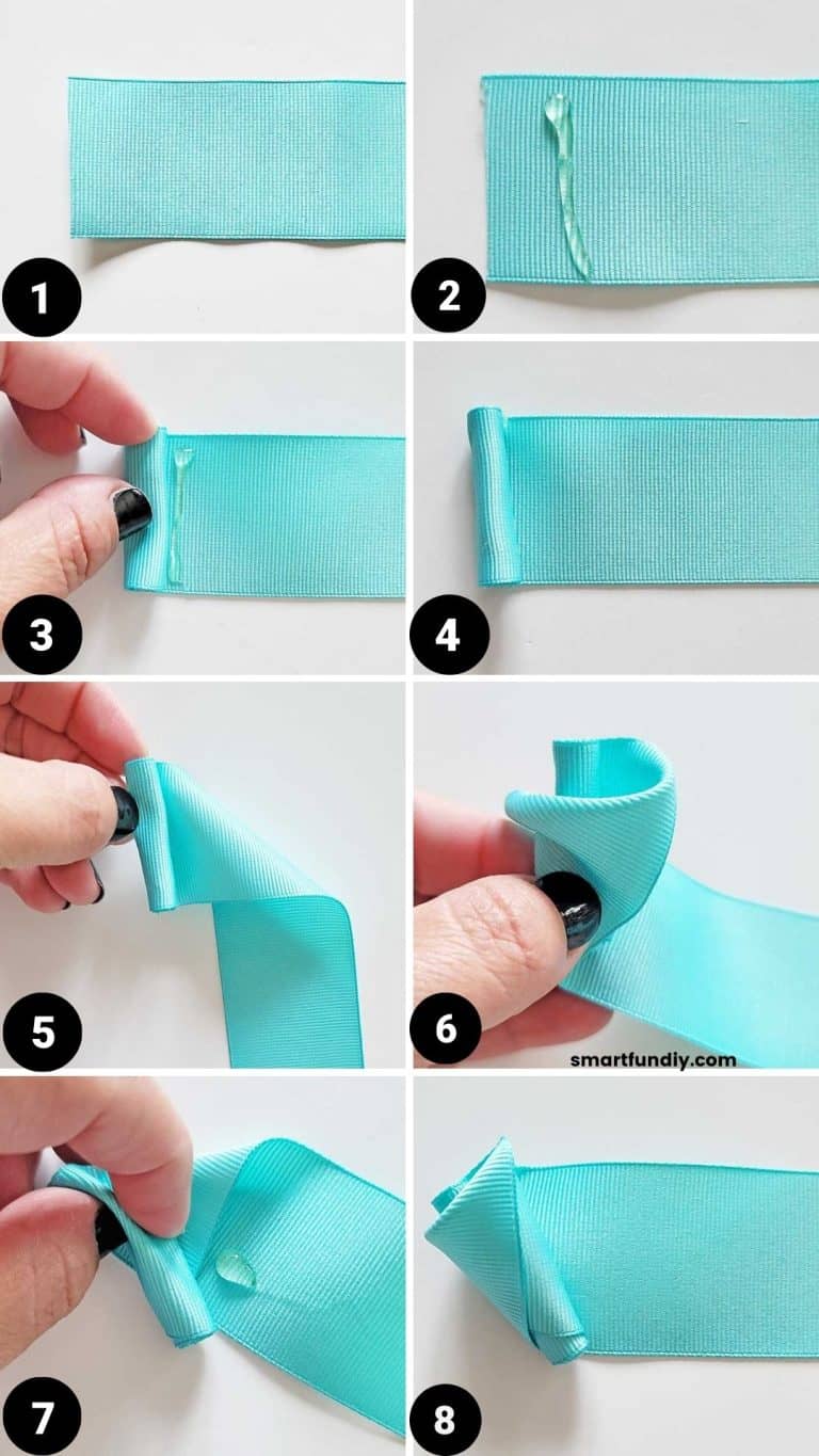 How to make ribbon roses