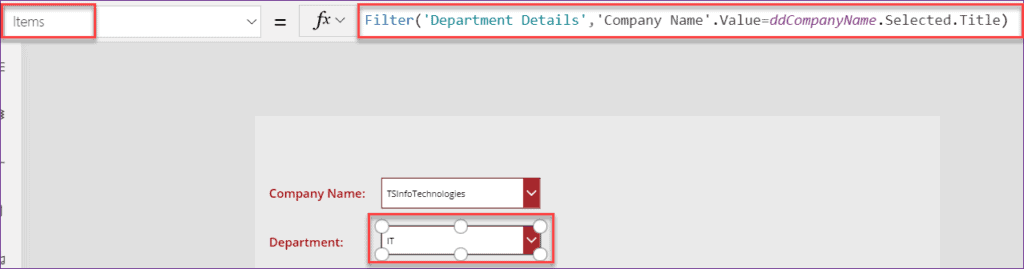 PowerApps Cascading Dropdown (Detailed tutorial) - SPGuides (31) PowerApps Cascading Dropdown (Detailed tutorial) - SPGuides (31)