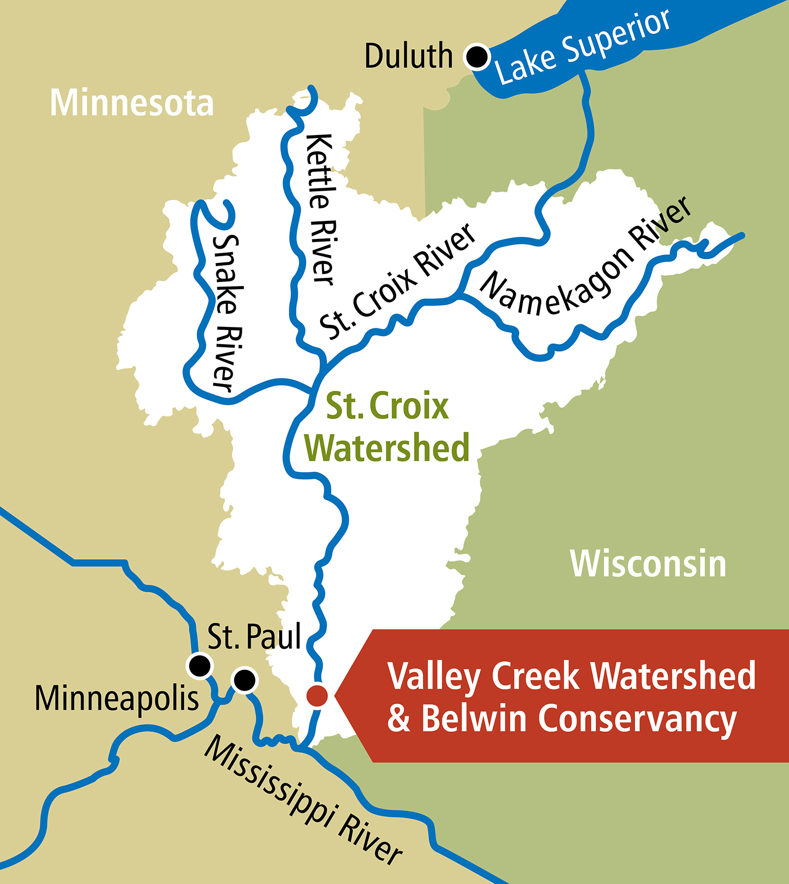 St Croix River Tributary Celebrates Decades Of Protection St Croix 360 StCroix Watershed Map 