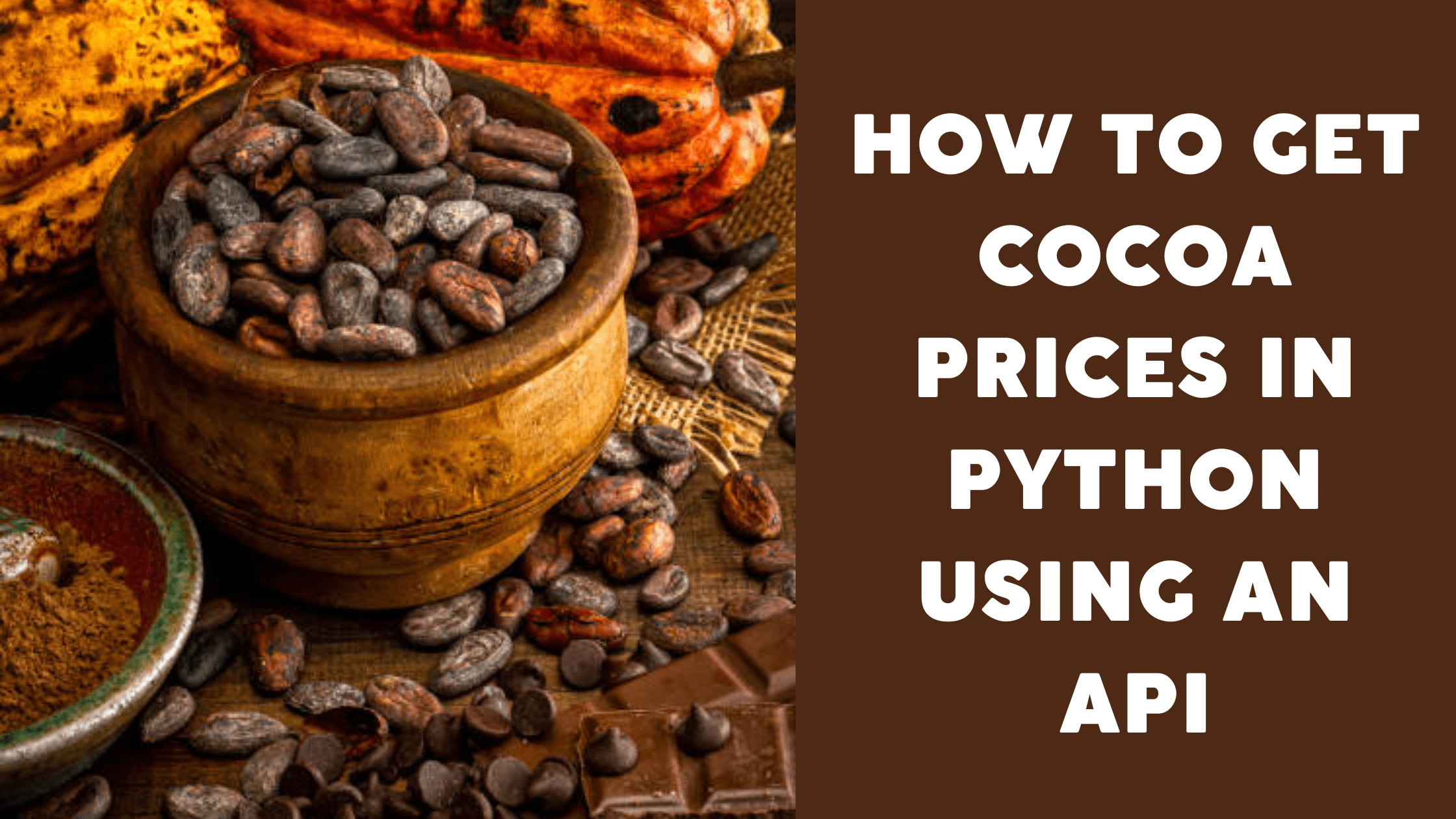 Get Cocoa Prices With A Json Api In Seconds Thestartupfounder Com - Premium Dark Image Gallery - HD