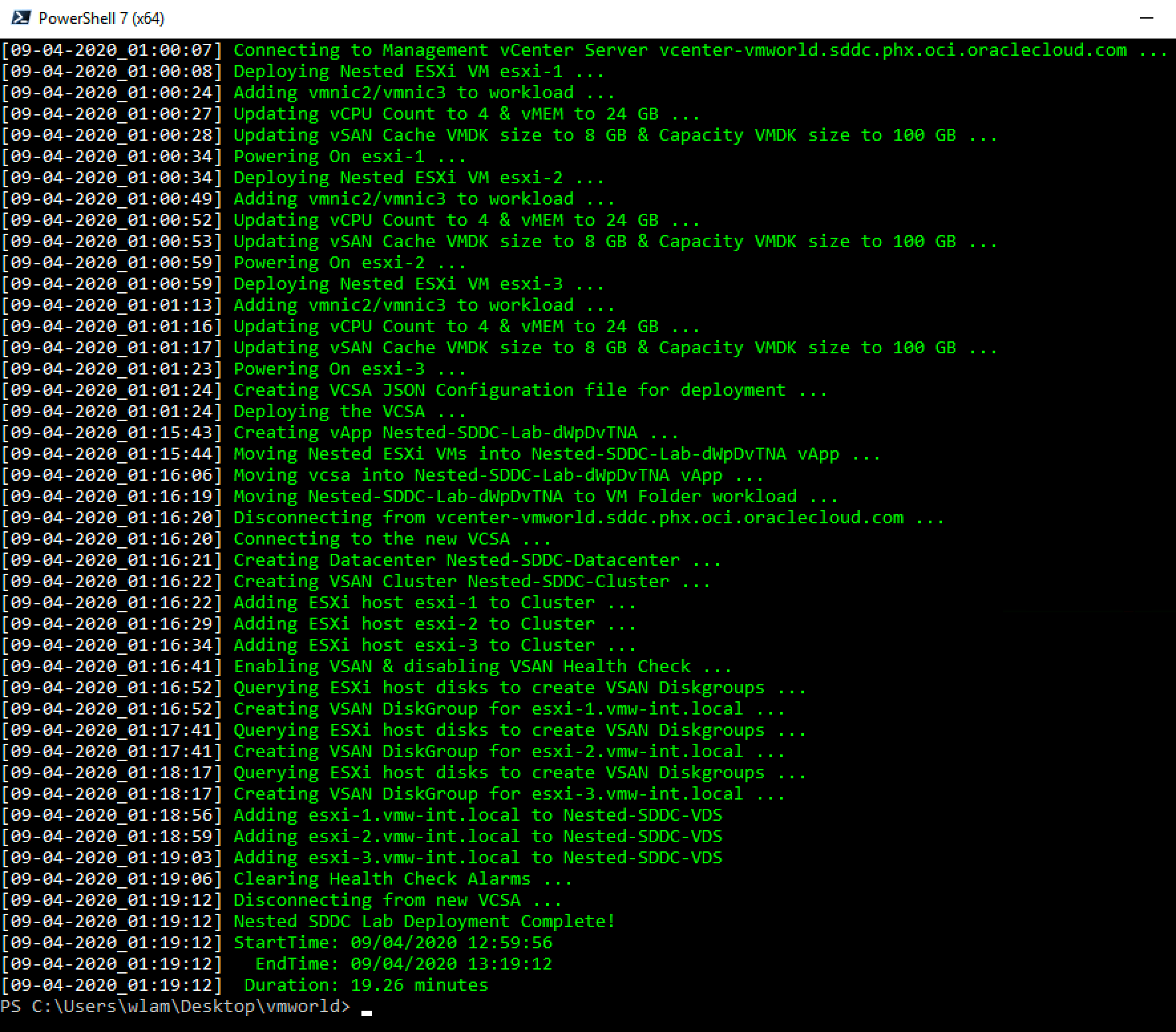 Automated Lab Deployment Script Updated To Support Vmware Cloud - Perfect Geometric Texture - Full HD