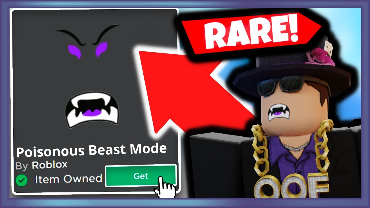 Poisonous Beast Mode Poisonous Beast Mode Is Out New Limited Roblox 