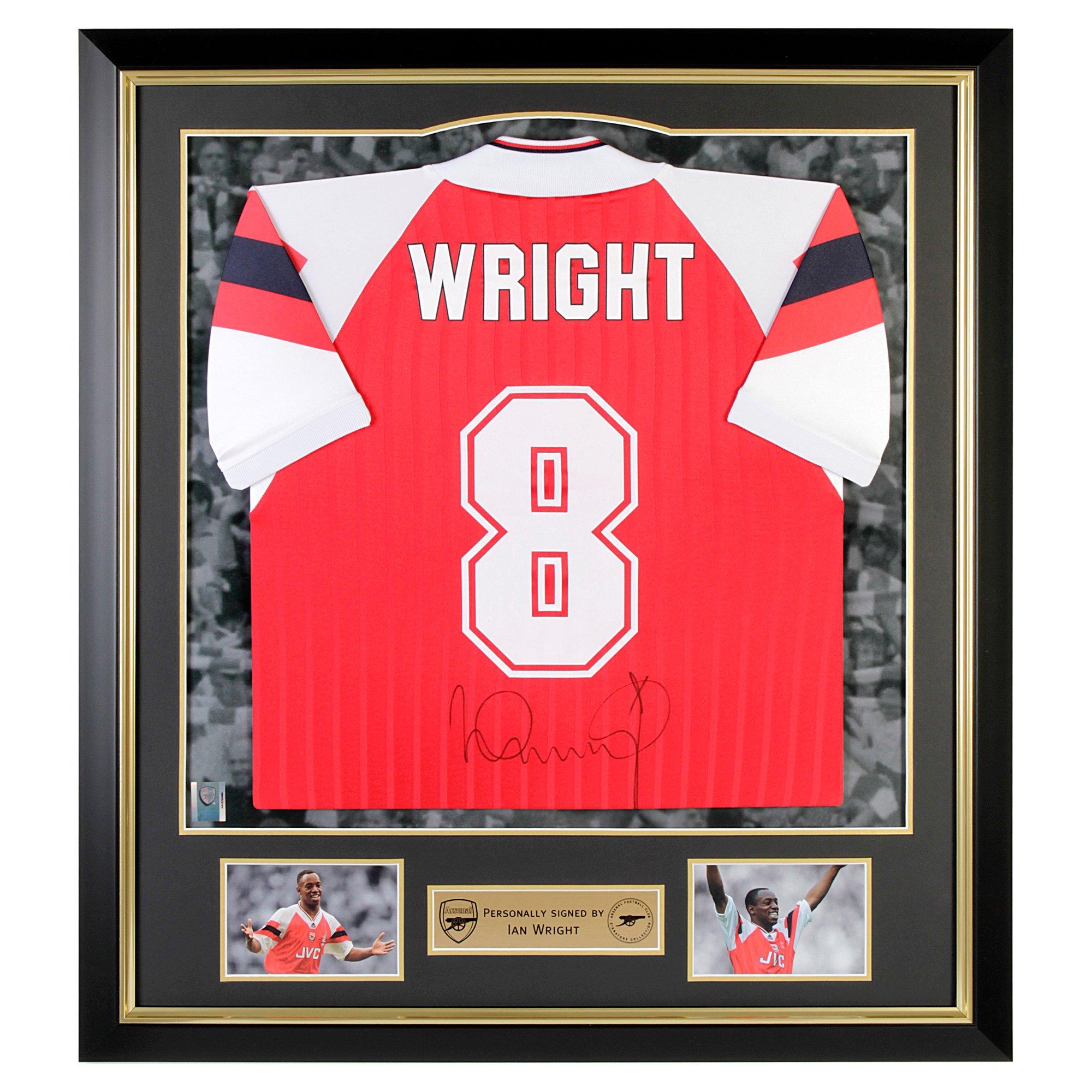 Ian Wright Arsenal Jersey . Ian Wright Signed Framed 94 home Shirt | Signature ...