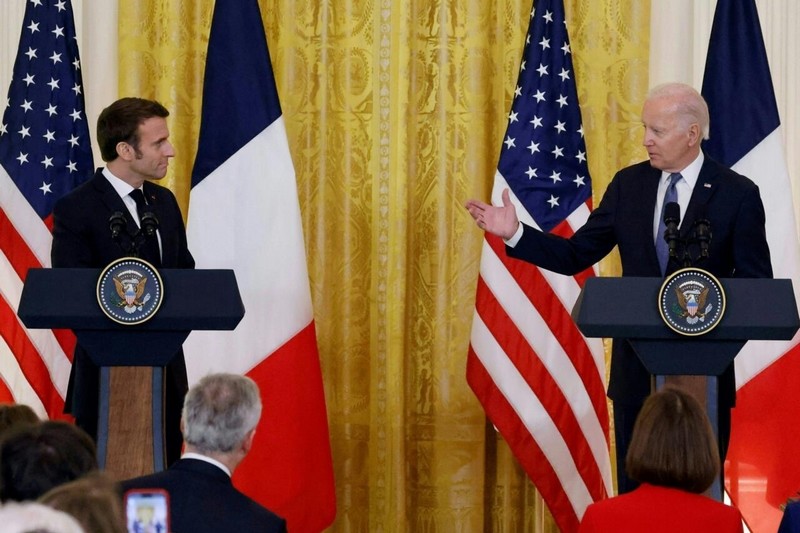 الرئيس الفرنسي يستقبل بايدن في 8 يونيو الرئيس الفرنسي يستقبل بايدن في 8 يونيو