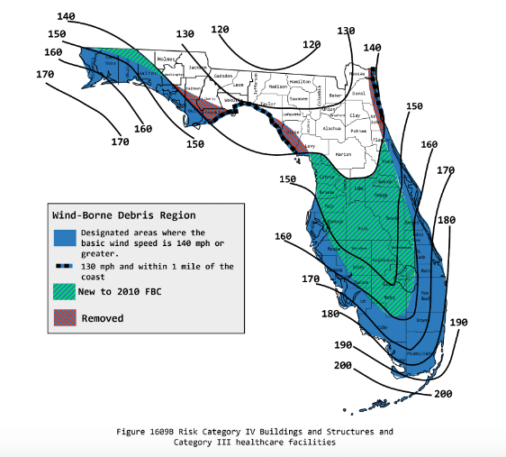 High Velocity Hurricane Zone Map Florida Florida Flood Height Maps Hzhz 