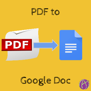 Convert your pdf's to google docs