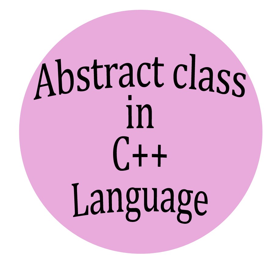 Abstract class in c++ language