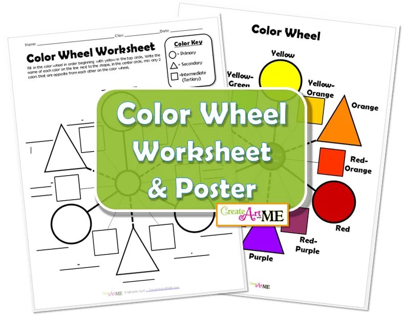 Color wheel worksheet & poster