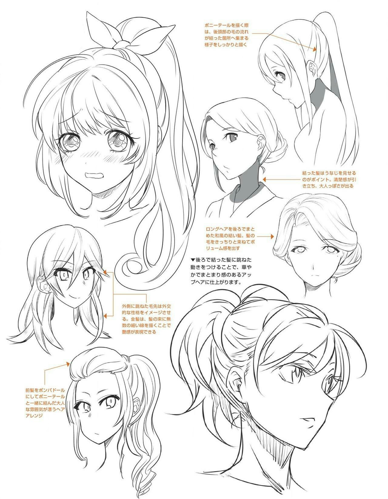 picture Anime Pose Reference Female Face hair drawing anime ideas novocom top