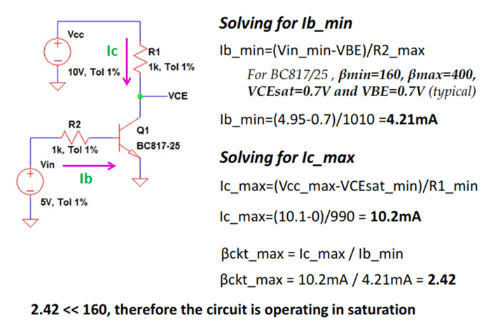 Transistor Operation Mode Determination Electronicsbeliever