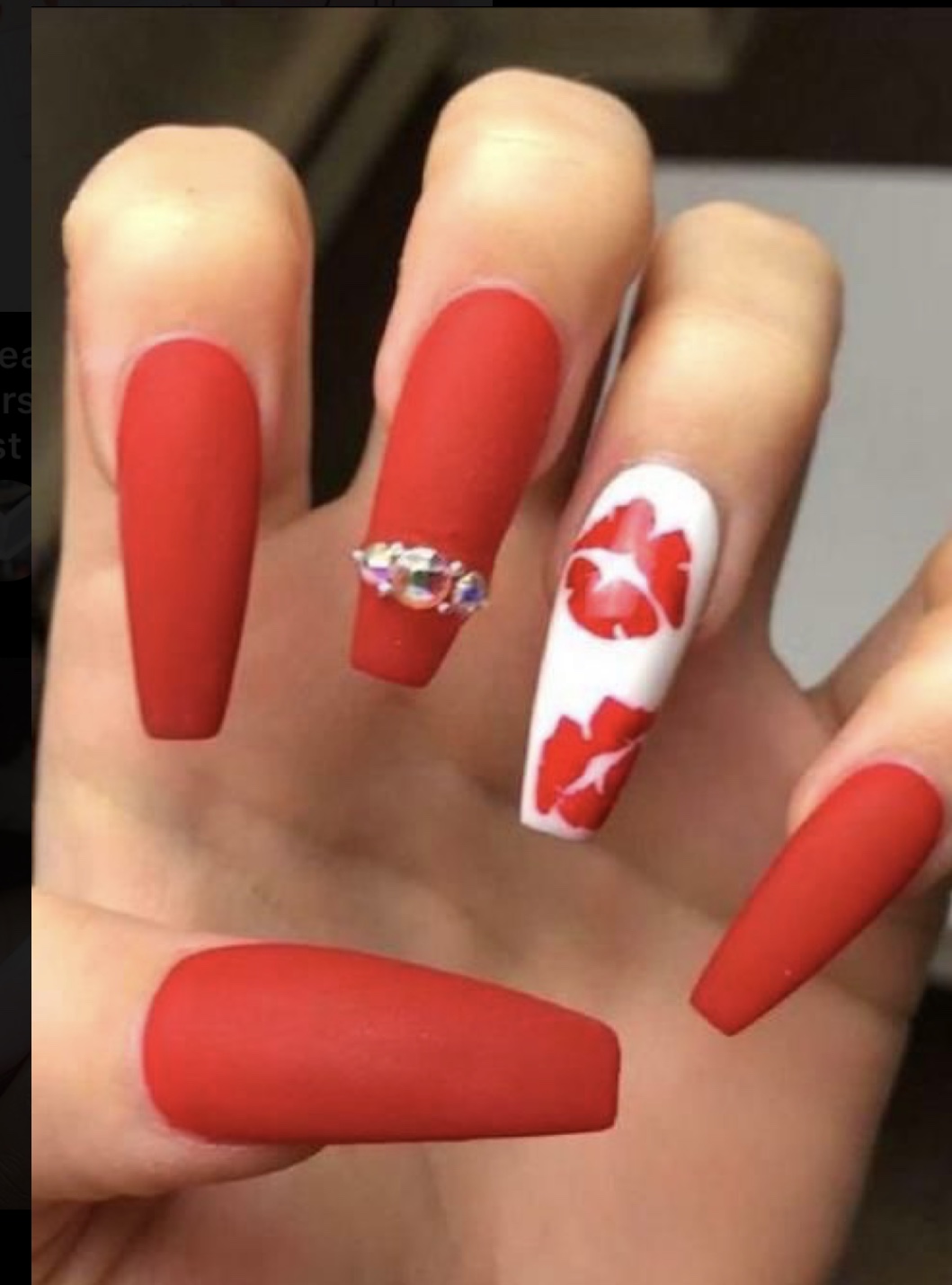 Simple nail designs for valentine's day