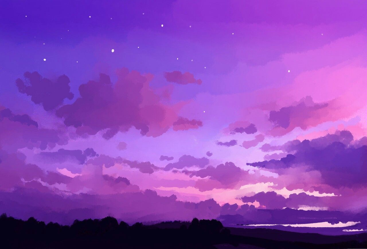 wallpapers Cute Aesthetic Purple Anime Background purple wallpaper aesthetic anime