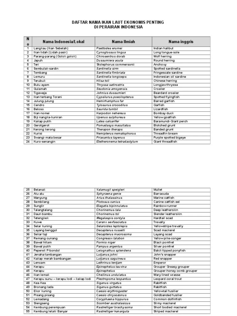 10+ Nama Nama Ikan Di Laut Pictures - Hewan.id